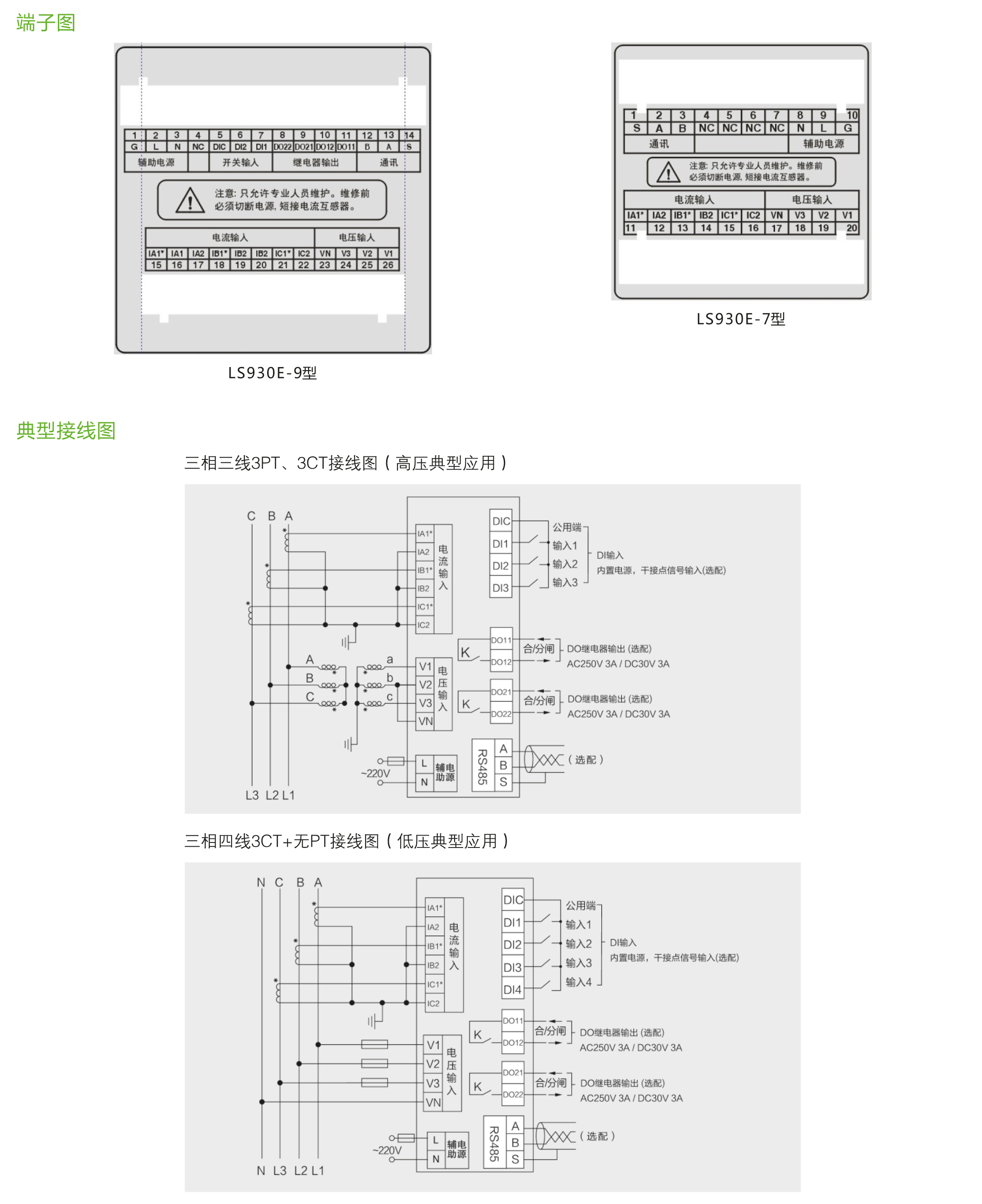 LS930E系列網絡電力儀表